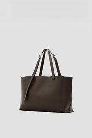 Tenza Omuz Çantası Acıkahve Mat Deri