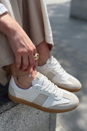 Galysia Beyaz Termo Taban Kadın Spor Ayakkabı - ILOVESHOES