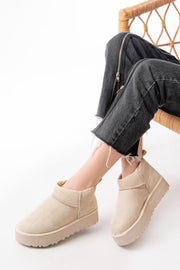 Florin Bej Süet İçi Kürklü Kadın Günlük Bot