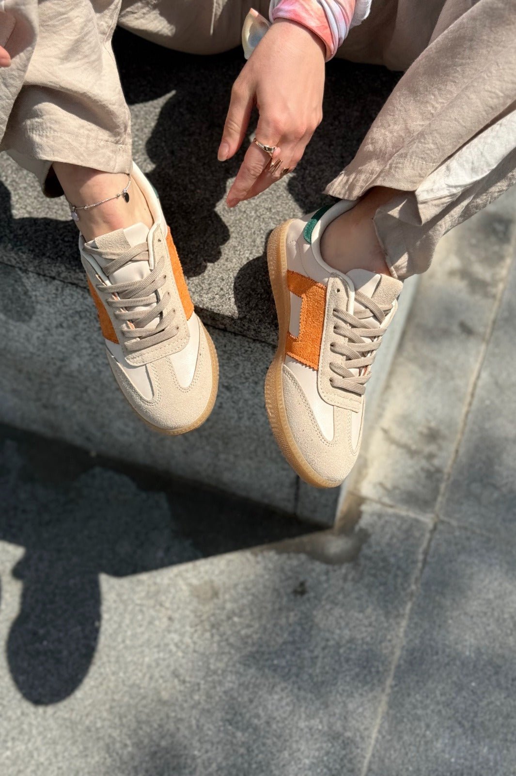 Felorra Bej Termo Taban Kadın Spor Ayakkabı - ILOVESHOES