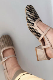 Iloria Bej Desenli Mary Jane - ILOVESHOES