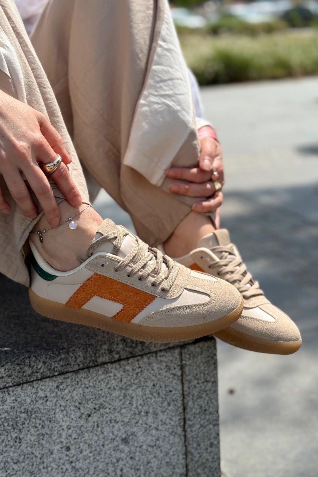 Felorra Bej Termo Taban Kadın Spor Ayakkabı - ILOVESHOES