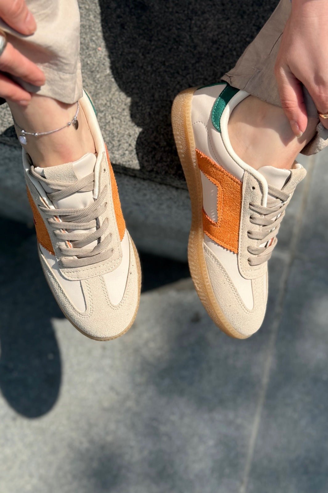 Felorra Bej Termo Taban Kadın Spor Ayakkabı - ILOVESHOES