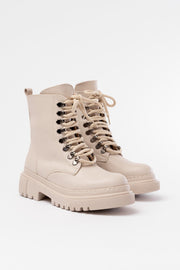 Dervin Bej Bağcıklı Fermuarlı Günlük Kadın Bot