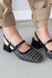 Iloria Siyah Desenli Mary Jane - ILOVESHOES