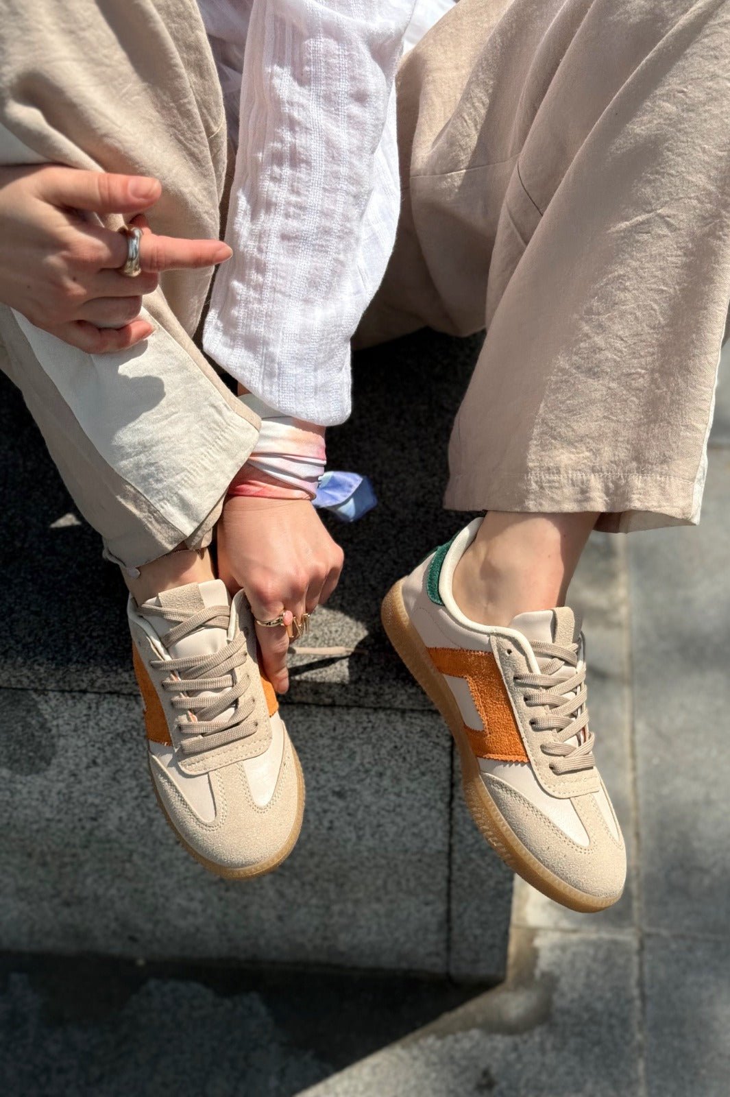 Felorra Bej Termo Taban Kadın Spor Ayakkabı - ILOVESHOES