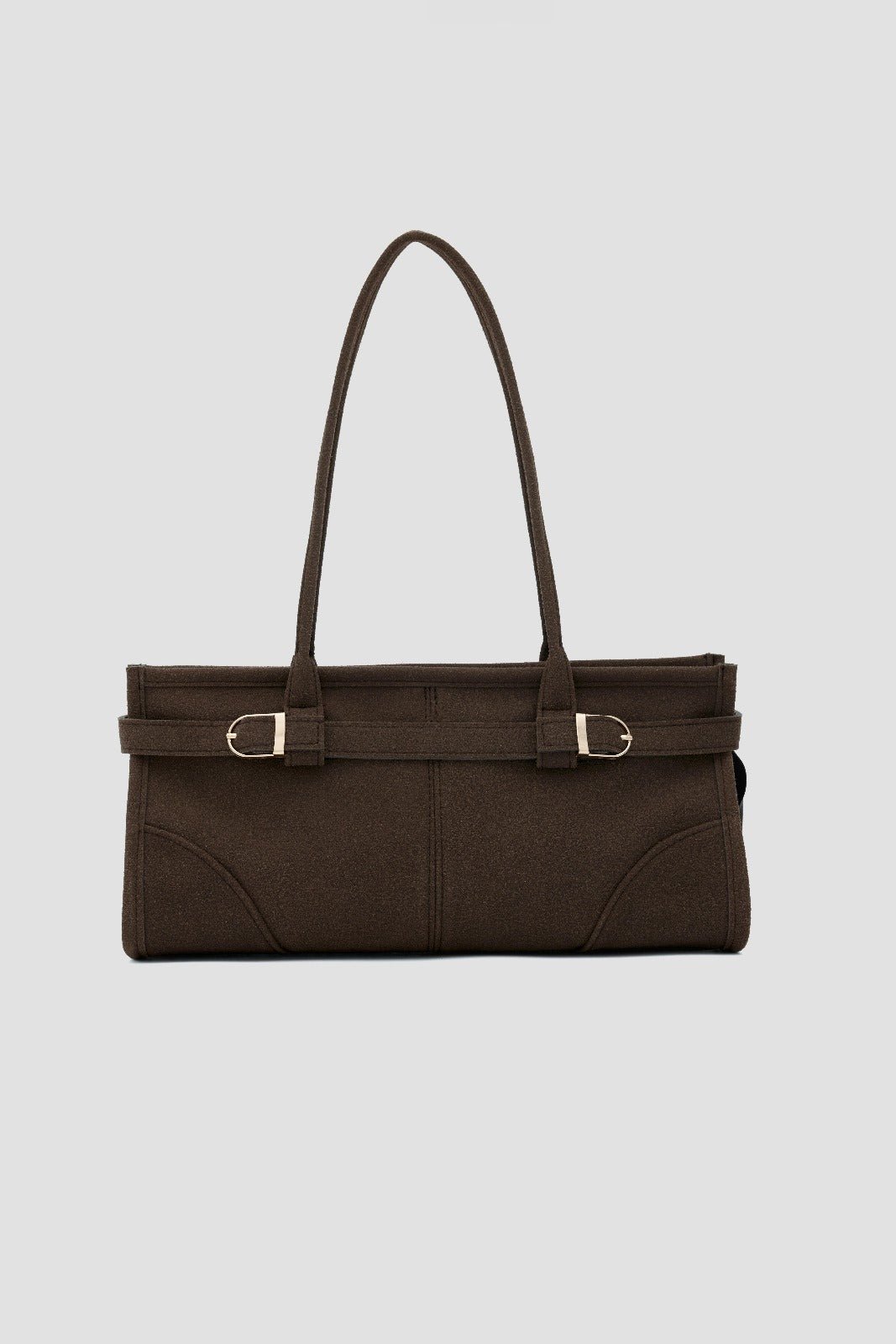 Anvessa Kadın Vintage Çanta Kahverengi Süet - ILOVESHOES