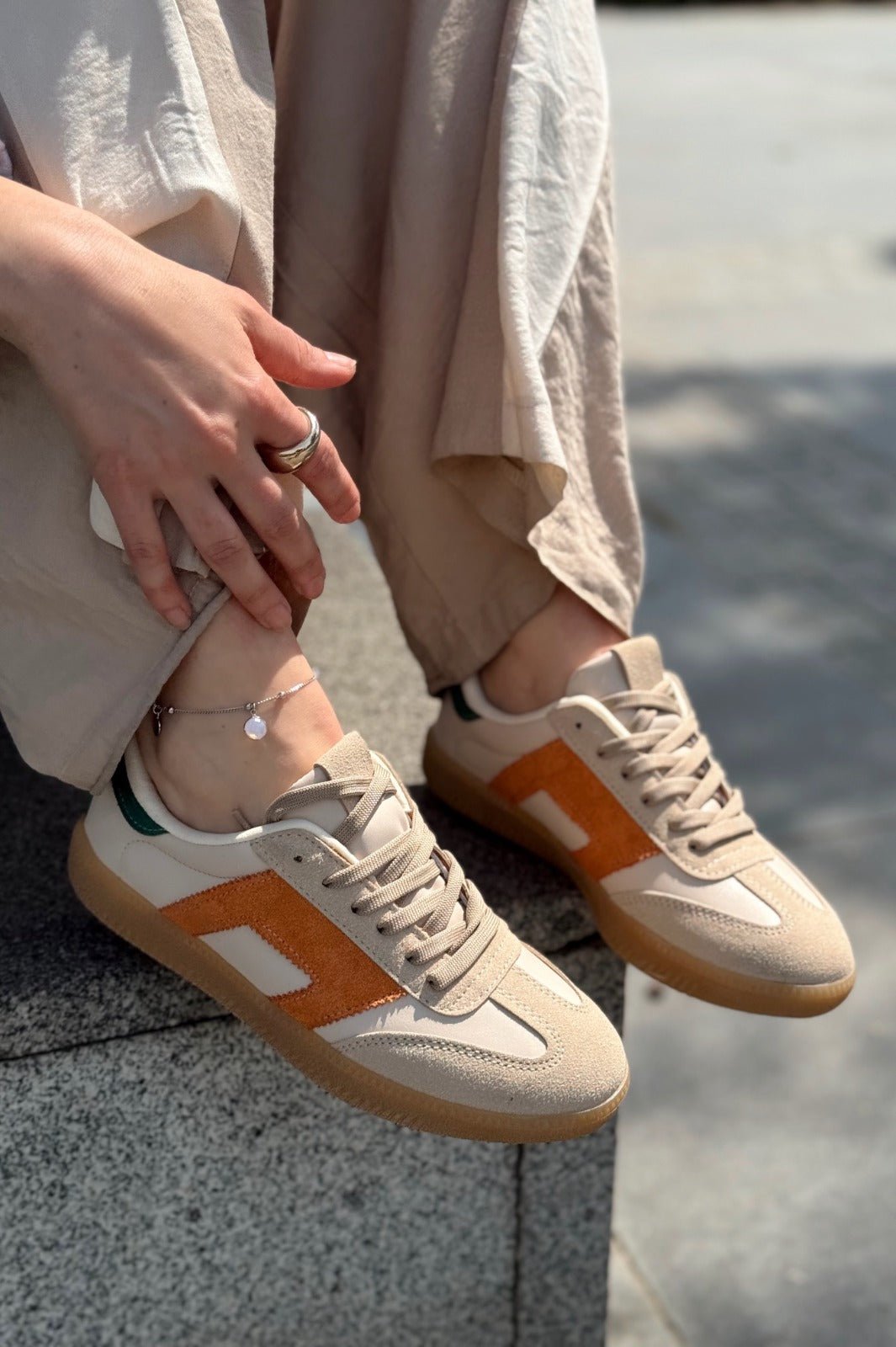 Felorra Bej Termo Taban Kadın Spor Ayakkabı - ILOVESHOES