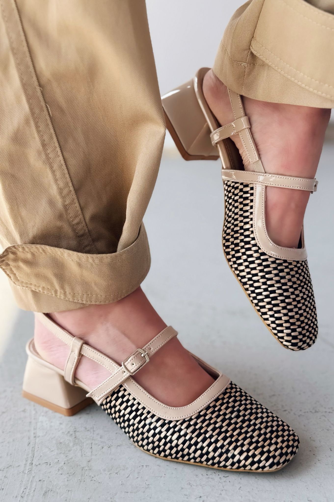 Iloria Bej Desenli Mary Jane - ILOVESHOES