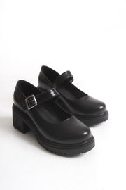 Nipeal Mary Jane Siyah Rugan - ILOVESHOES