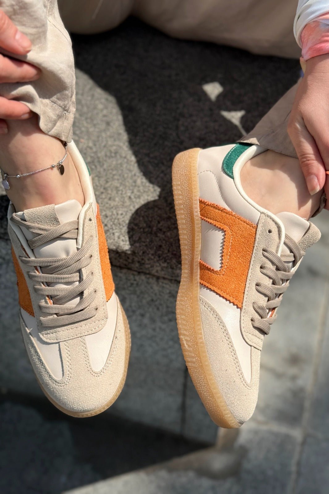 Felorra Bej Termo Taban Kadın Spor Ayakkabı - ILOVESHOES