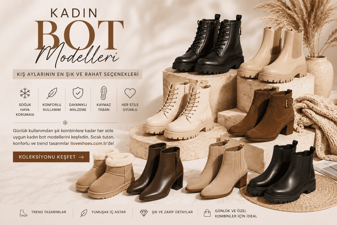 Kadın Bot Modelleri: Kış Aylarının En Şık ve Rahat Seçenekleri - ILOVESHOES