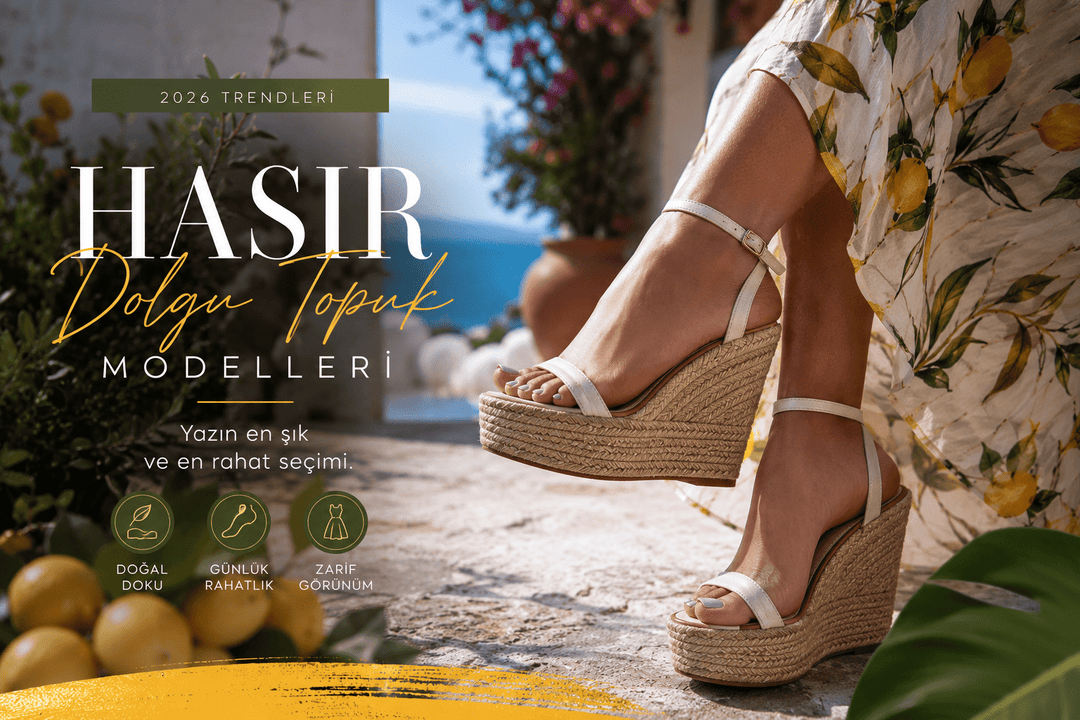 Hasır Dolgu Topuk Modelleri 2026 Yazın En Şık ve En Rahat Ayakkabı Trendi - ILOVESHOES