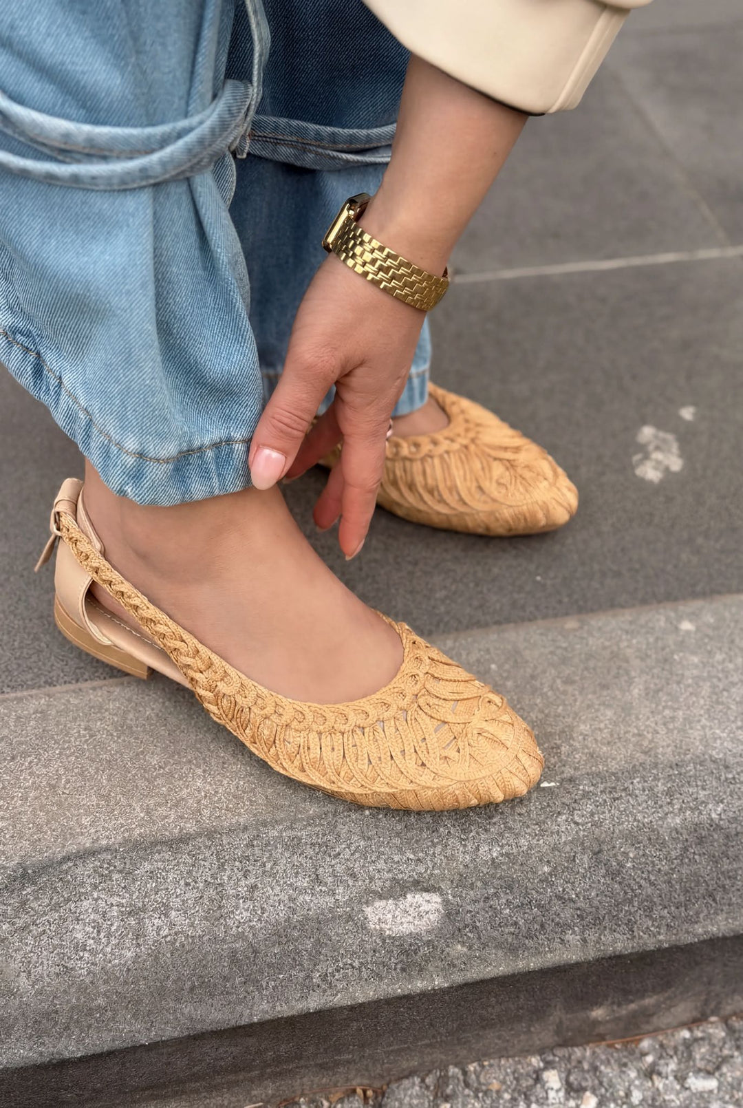 Morvik Kadın Babet Bej - ILOVESHOES