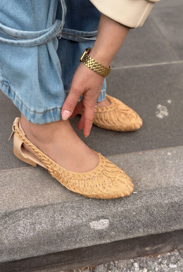 Morvik Kadın Babet Bej - ILOVESHOES