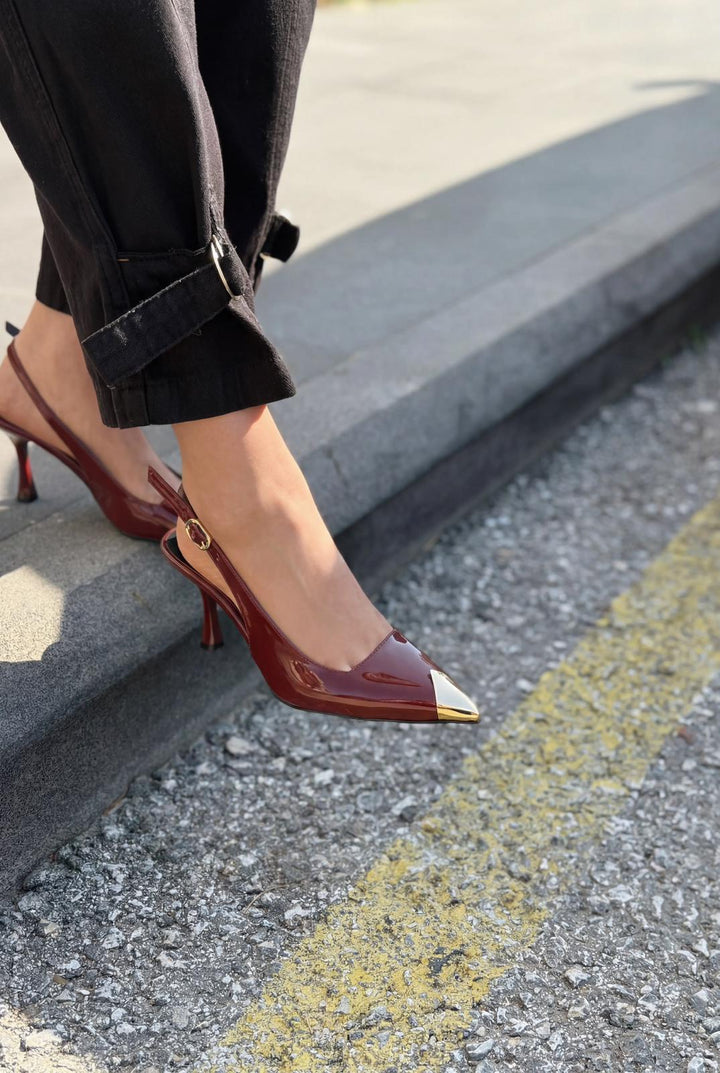 Caligo Stiletto Bordo Rugan - ILOVESHOES