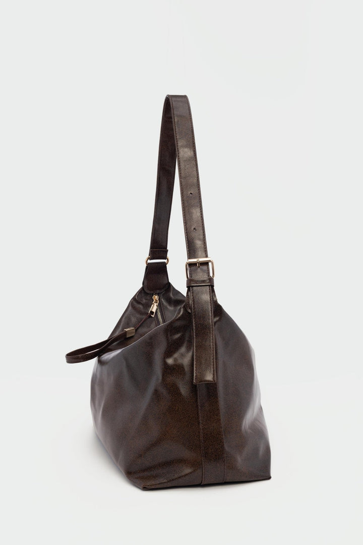 Crista Kadın Omuz Çantası Kahverengi - ILOVESHOES