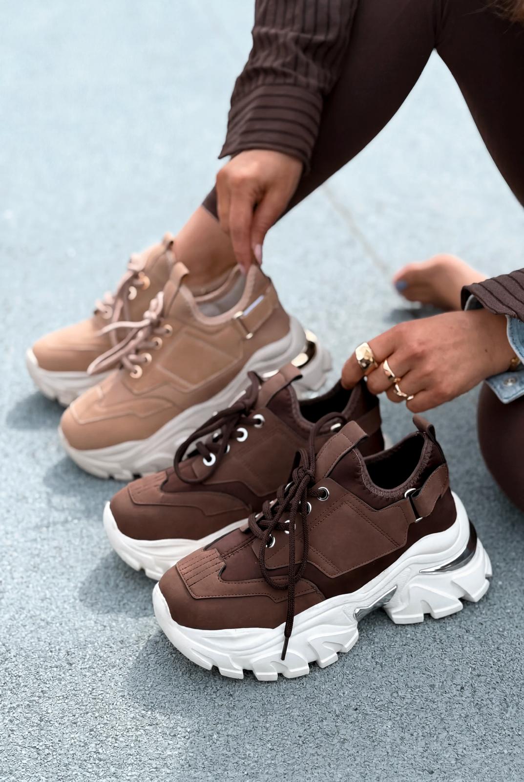 Delorin kadın Spor Ayakkabı Acıkahve - ILOVESHOES