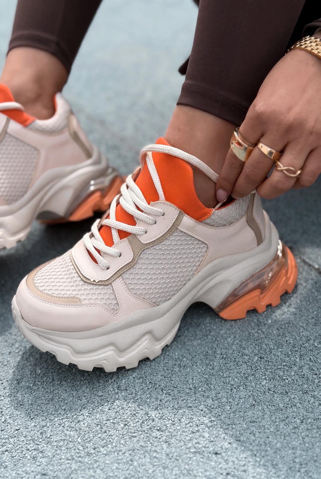 Meris Kadın Spor Ayakkabı Turuncu - ILOVESHOES