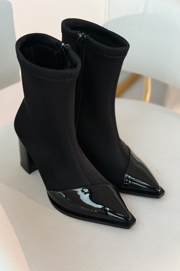 Mivora Streç Siyah Kadın Bot - ILOVESHOES
