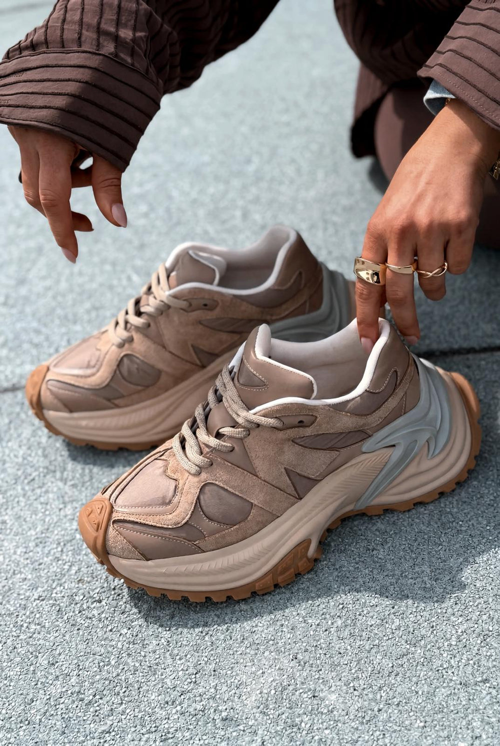 Leriva Kadın Spor Ayakkabı Vizon - ILOVESHOES