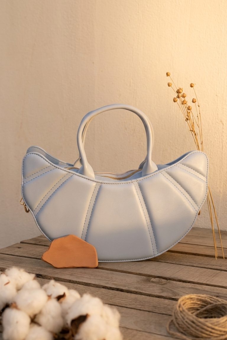 Tavio Mavi Mat Deri Kadın Kol Çantası - ILOVESHOES