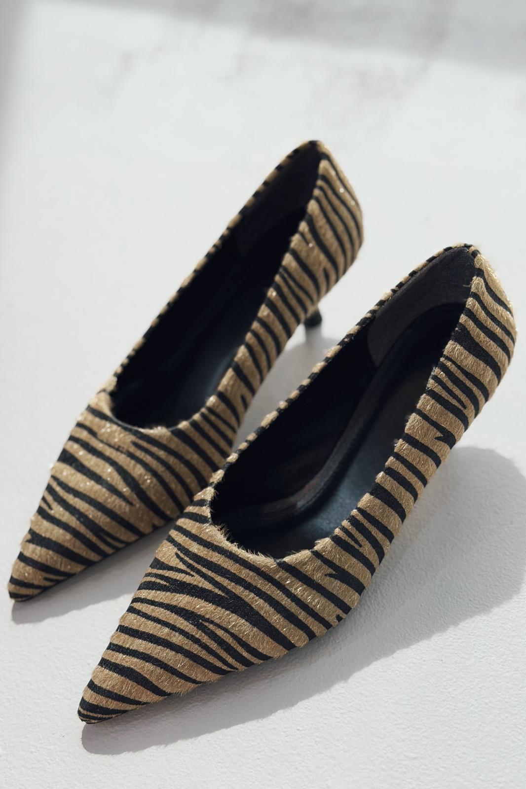 Molven Stiletto Haki Tay Tüyü - ILOVESHOES