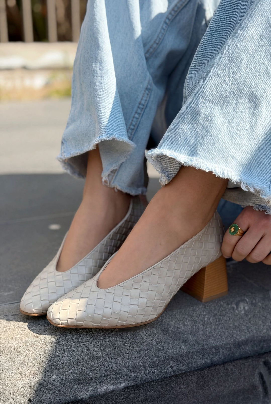 Torben Topuklu Ayakkabı Bej Mat Deri - ILOVESHOES