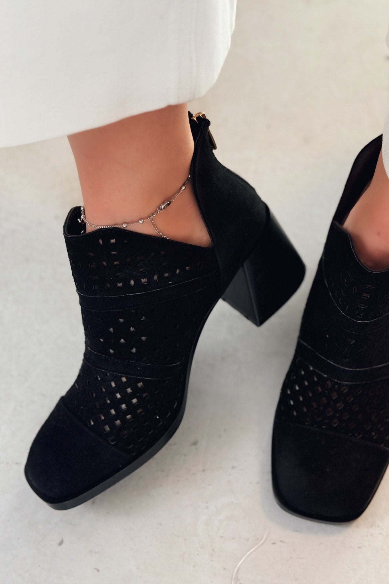 Zayrond Süet Kovboy Yazlık Bot Siyah - ILOVESHOES