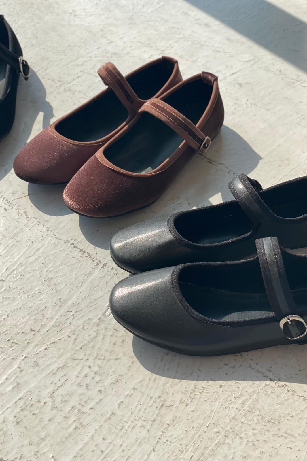 Vosinta Mat Deri Mary Jane Babet Siyah - ILOVESHOES