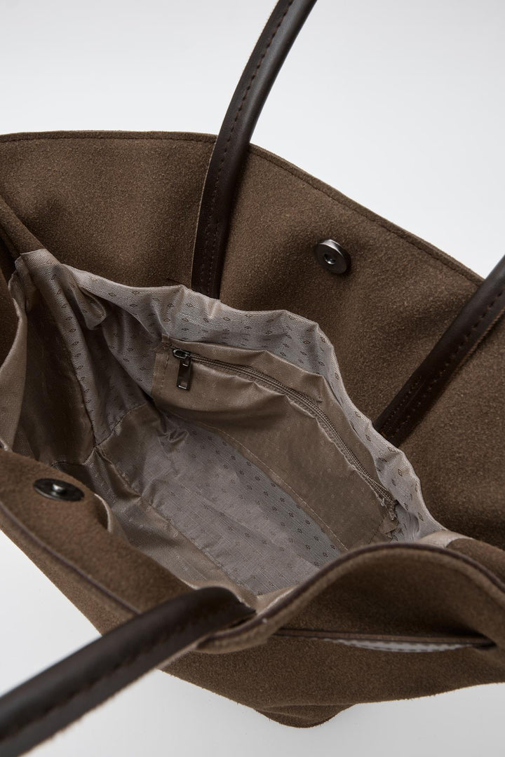 Fiorra Omuz Çantası Acıkahve Süet