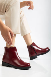 Elvoris BordoFermuarlı Günlük Kadın Bot - ILOVESHOES