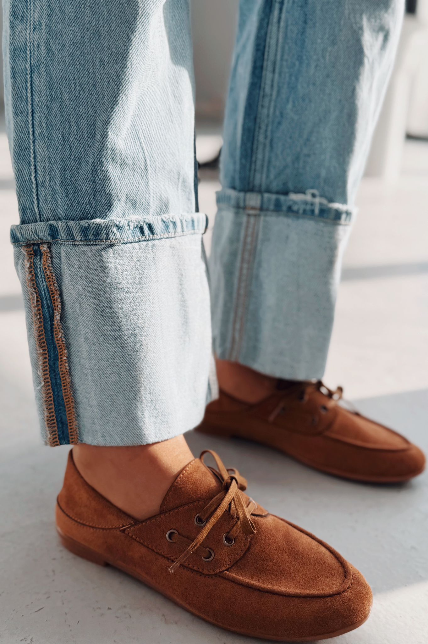 Maltra Kadın Oxford Ayakkabı Taba Süet - ILOVESHOES