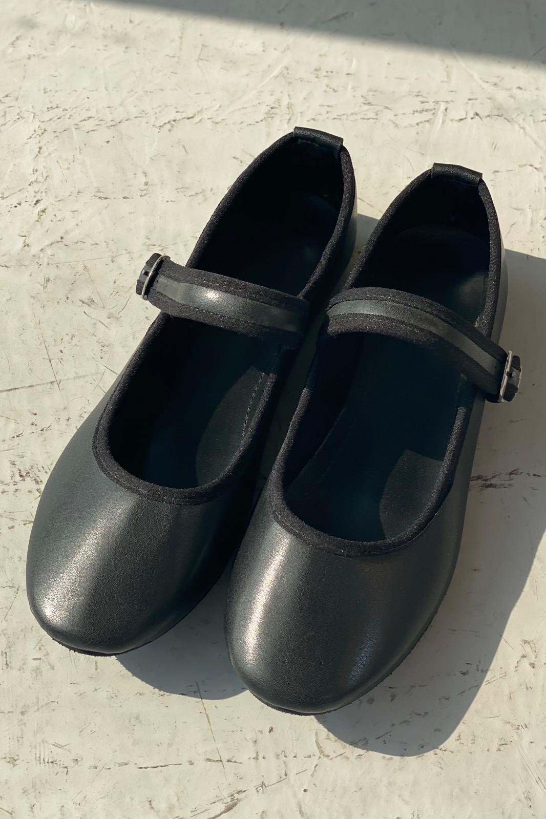 Vosinta Mat Deri Mary Jane Babet Siyah - ILOVESHOES