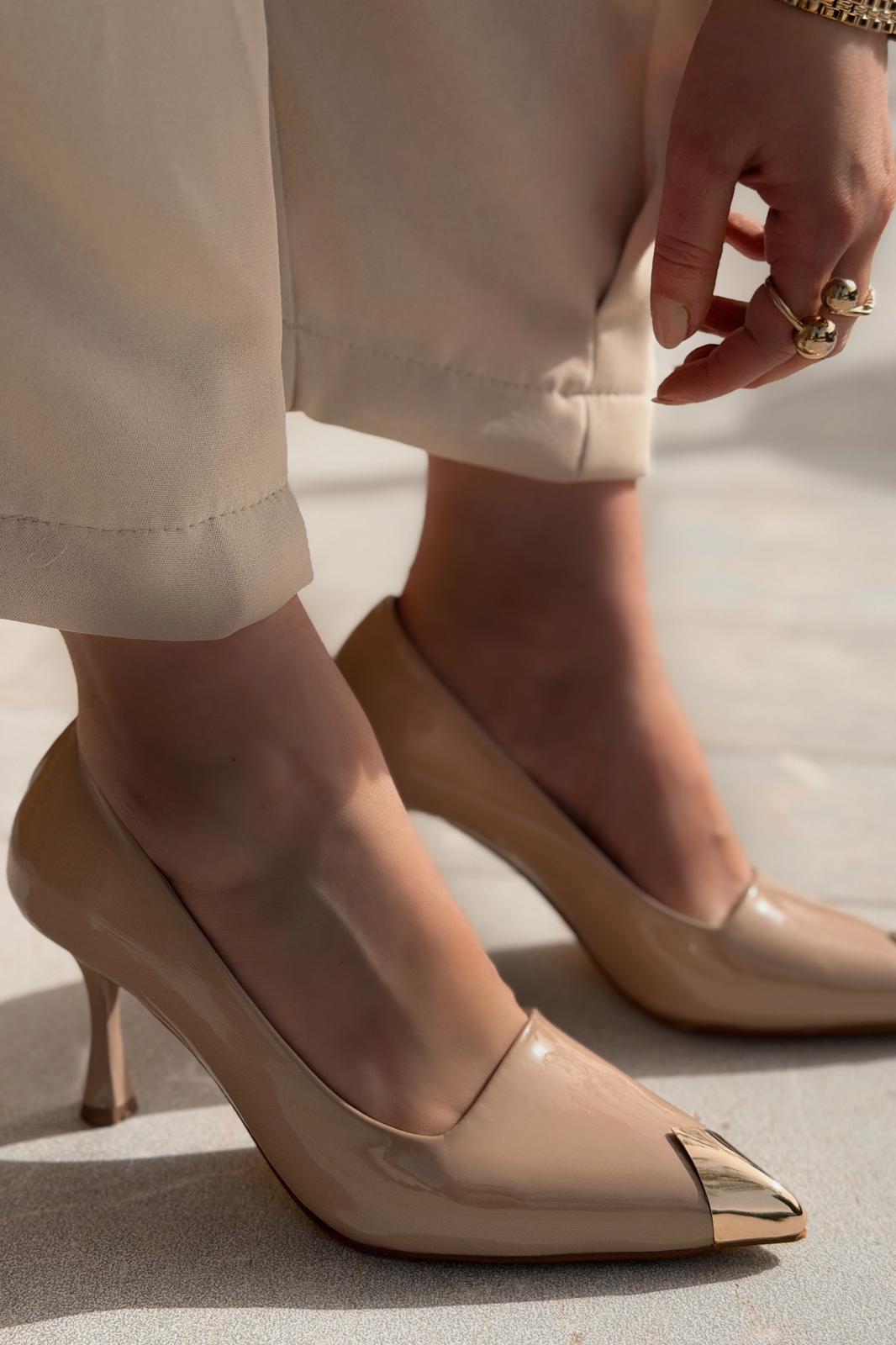 Noctra Stiletto Nude Rugan - ILOVESHOES