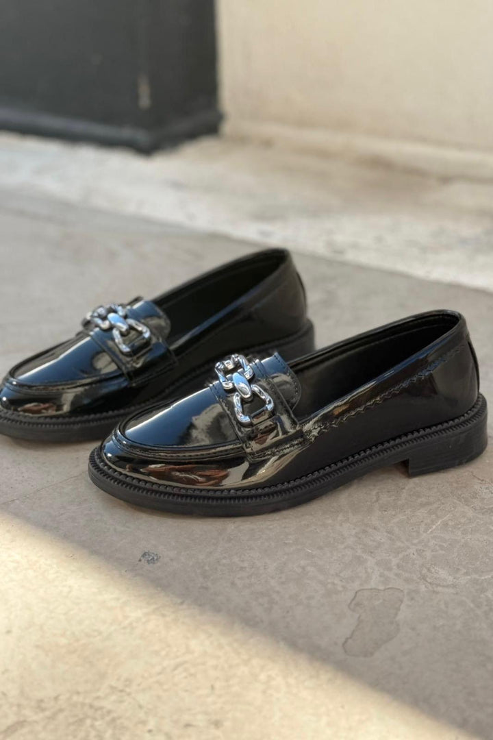 Kasto Rugan Siyah Kadın Loafer