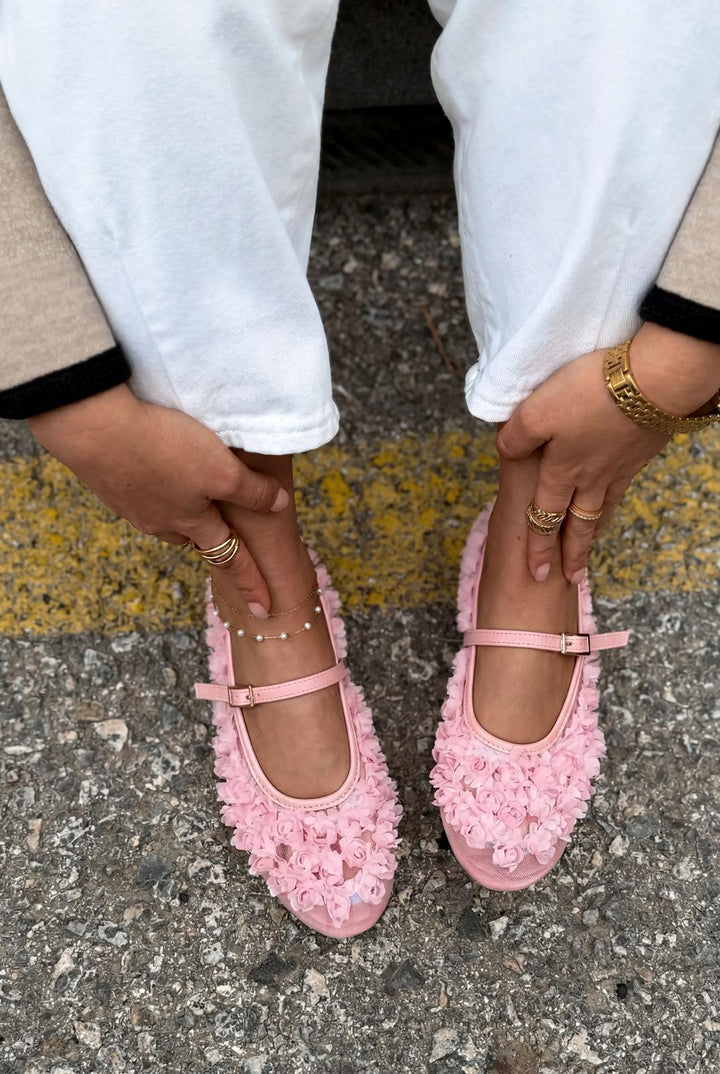 Neror Kadın Babet Pembe Tül - ILOVESHOES