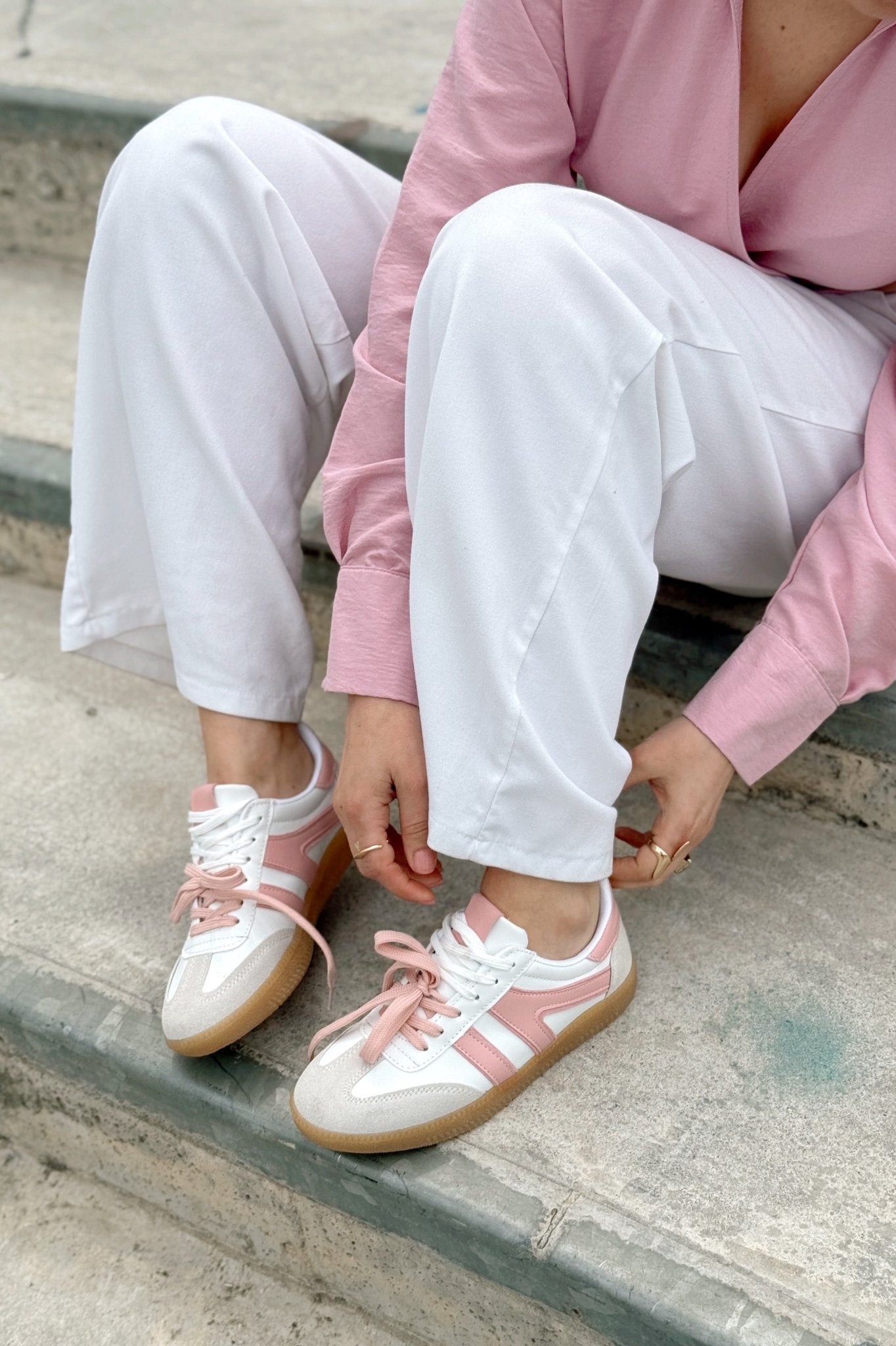 Ulisya Pudra Termo Taban Günlük Kadın Spor Ayakkabı - ILOVESHOES Türkiye