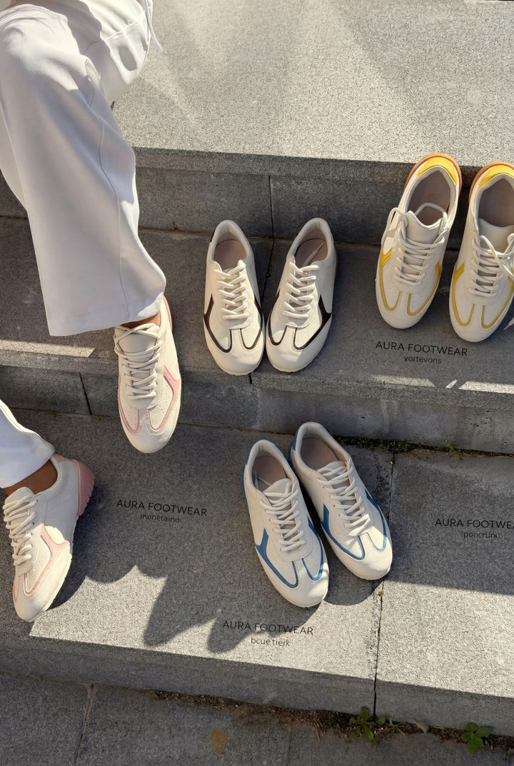 Rosven Acıkahve Mat Deri Kadın Spor Ayakkabı - ILOVESHOES