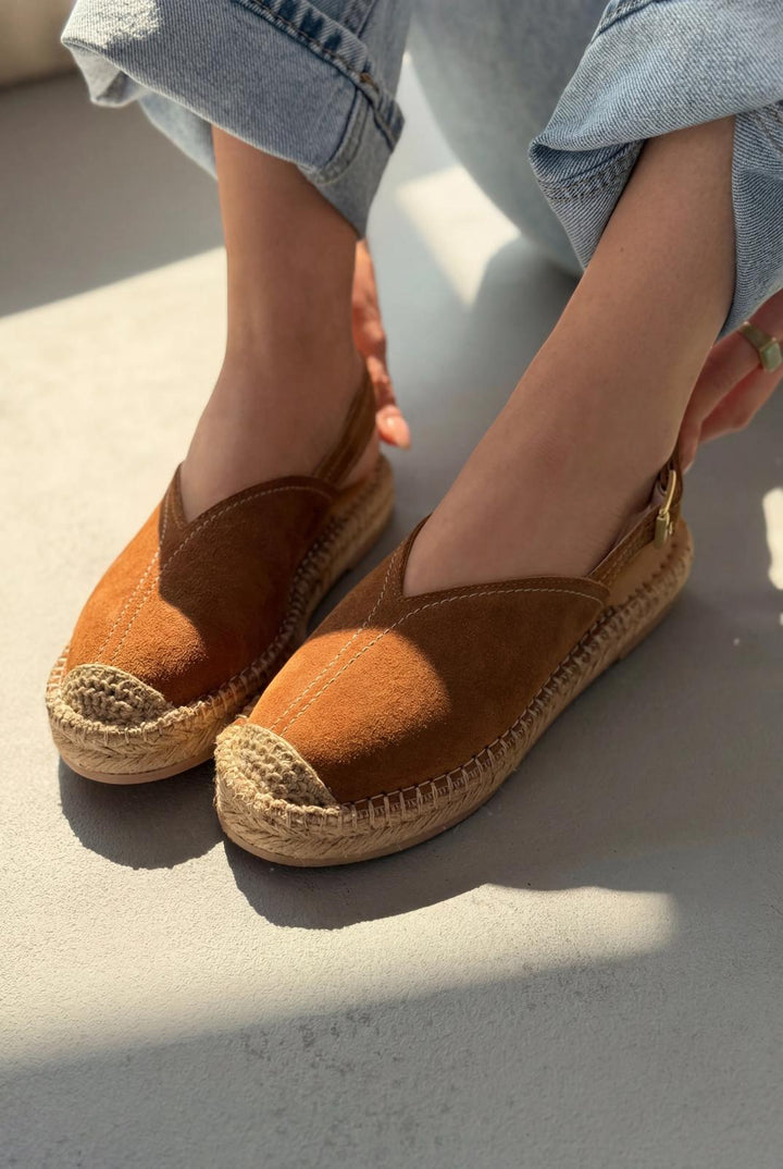 Orveth Taba Hakiki Süet Kadın Espadril - ILOVESHOES