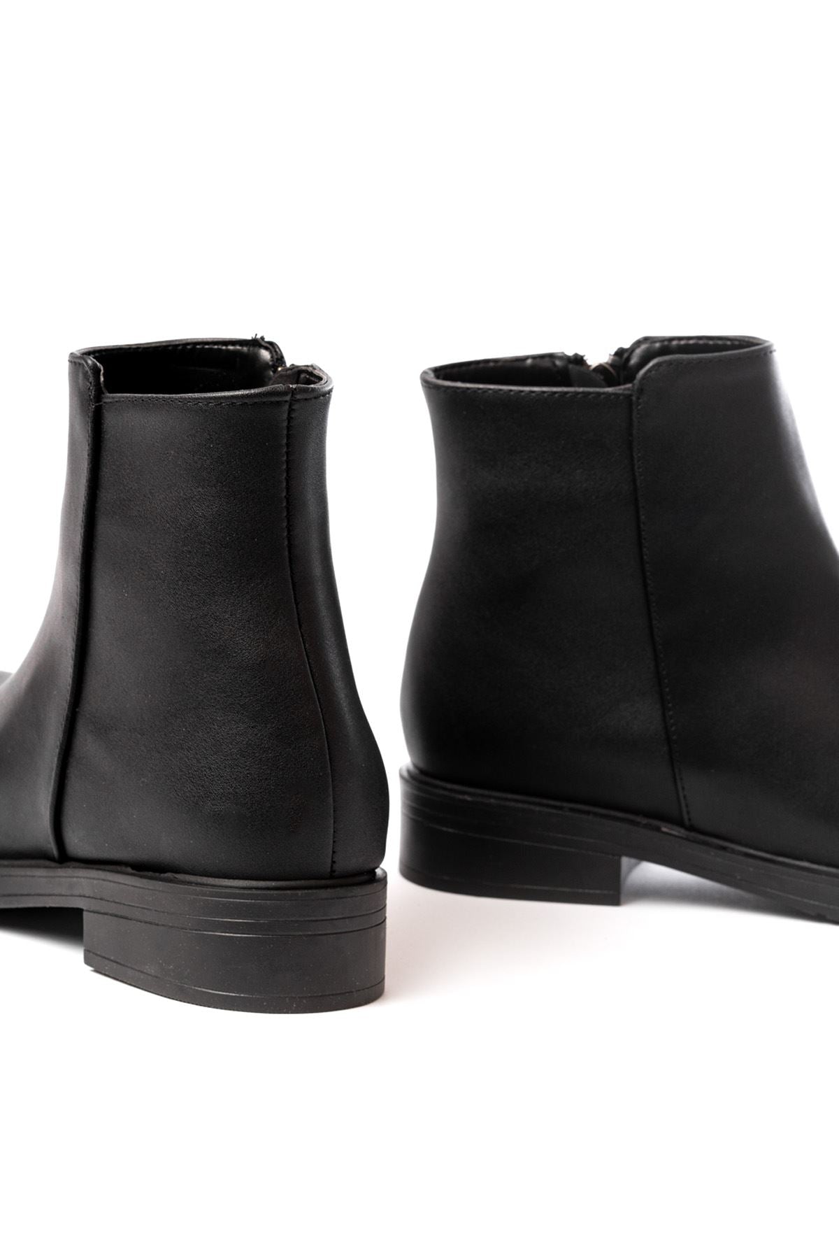 Elvoris Siyah Fermuarlı Günlük Kadın Bot - ILOVESHOES