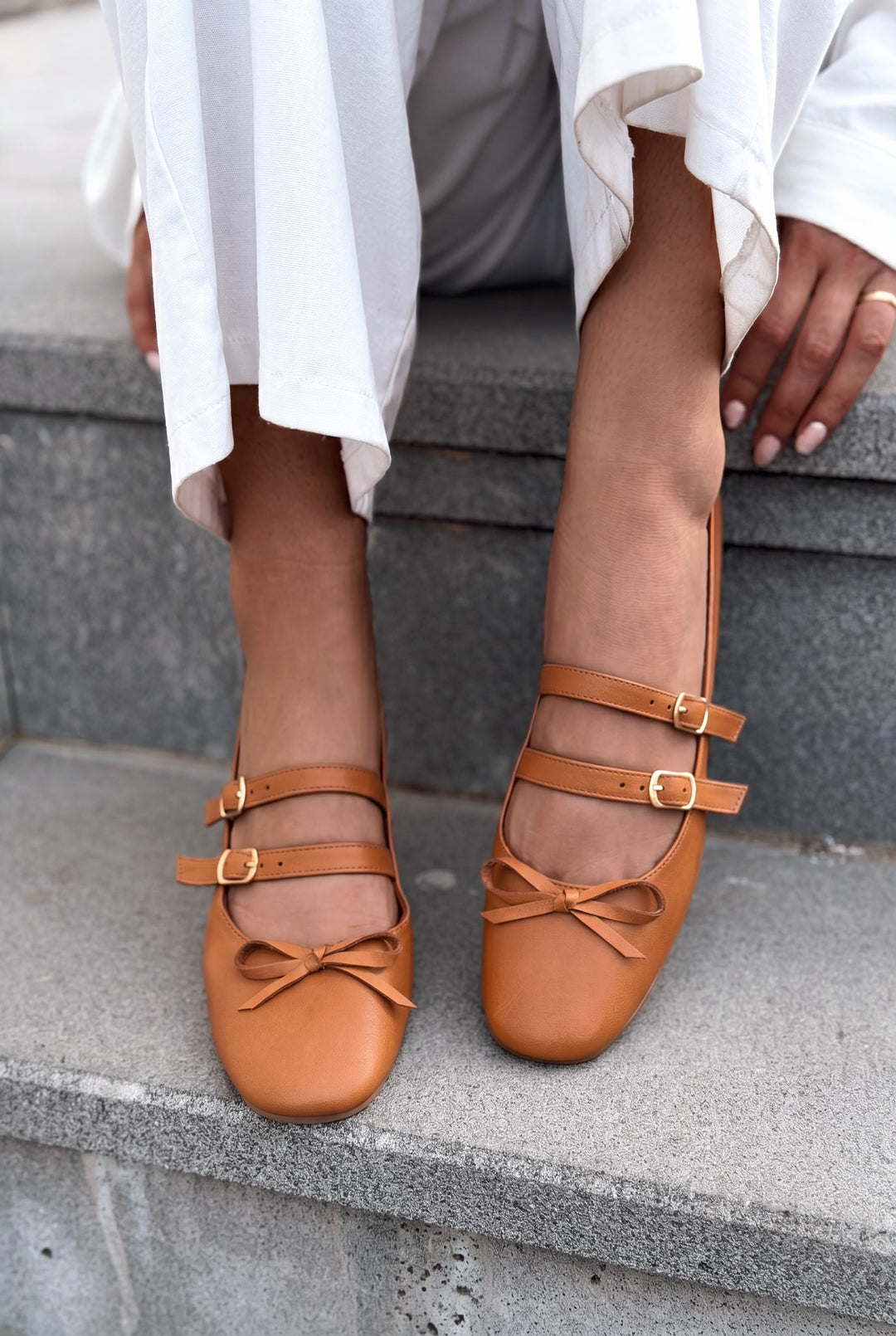Lovia Taba Hakiki Deri Kadın Babet - ILOVESHOES