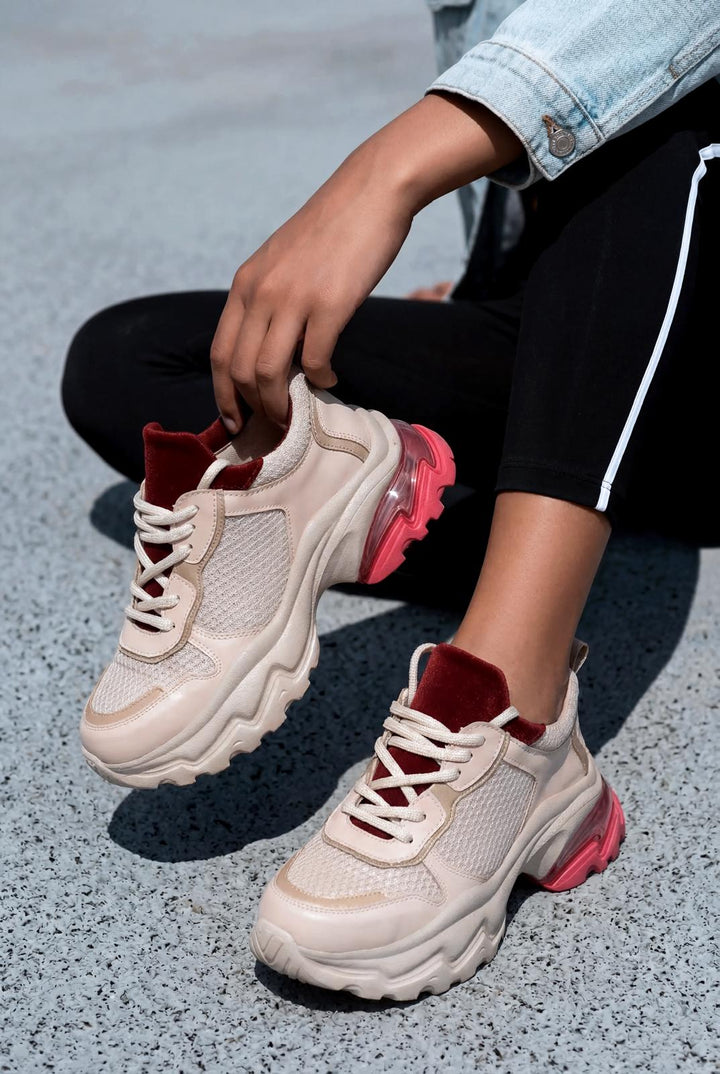 Meris Kadın Spor Ayakkabı Pembe - ILOVESHOES