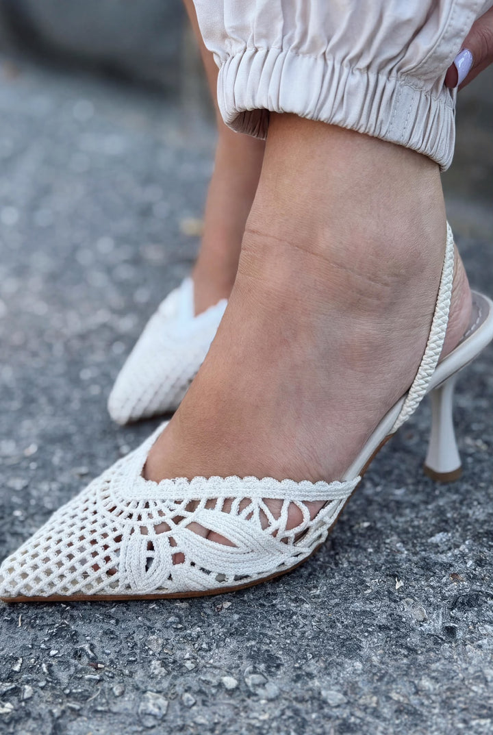 Brina Bej Dantel Kadın Stiletto