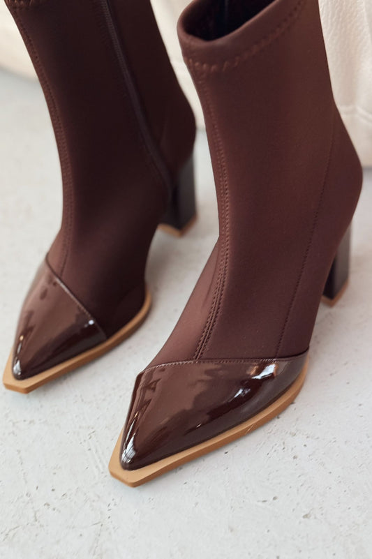 Mivora Streç Acı Kahve Kadın Bot - ILOVESHOES