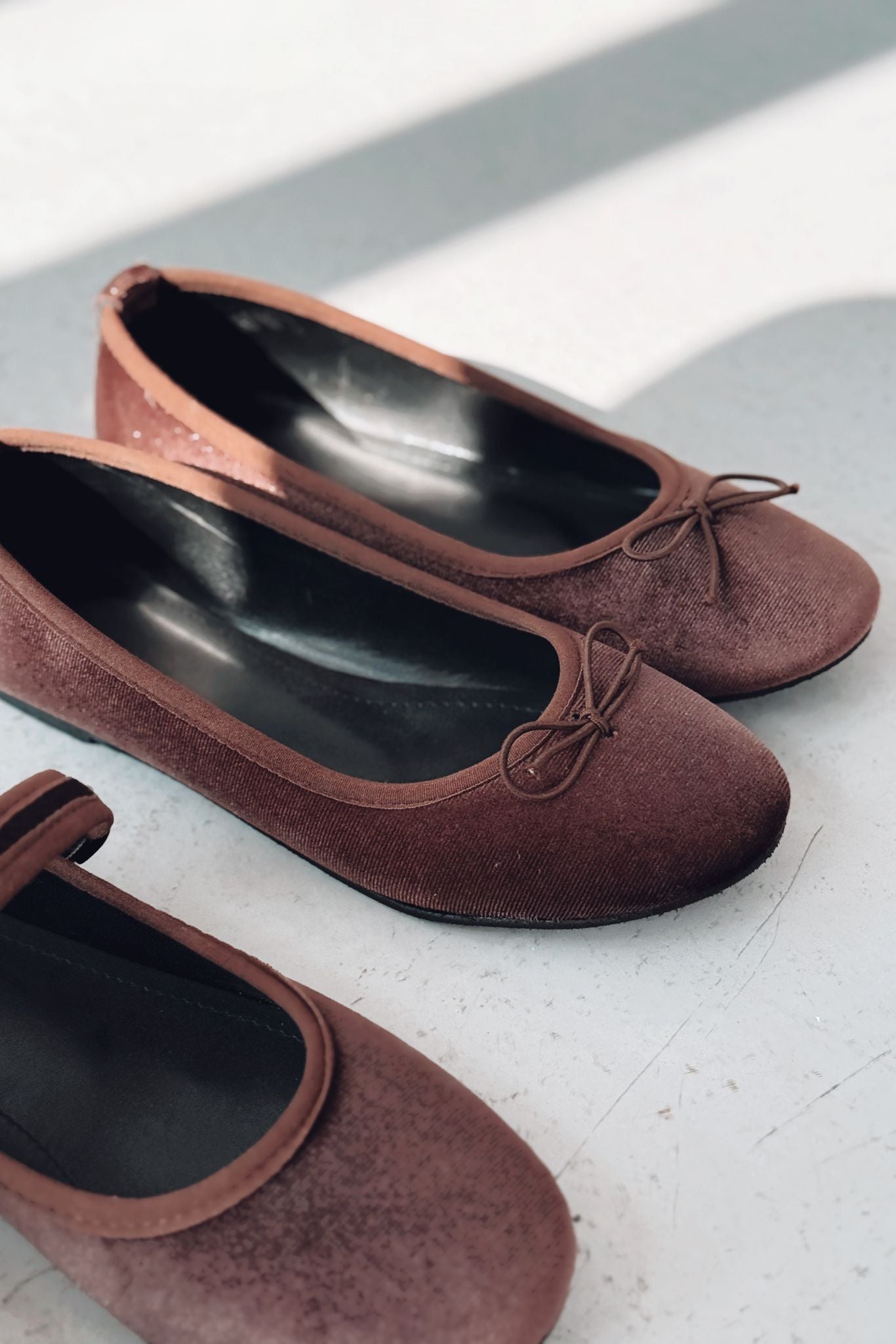 Lante Kadife Mary Jane Babet Acıkahve - ILOVESHOES