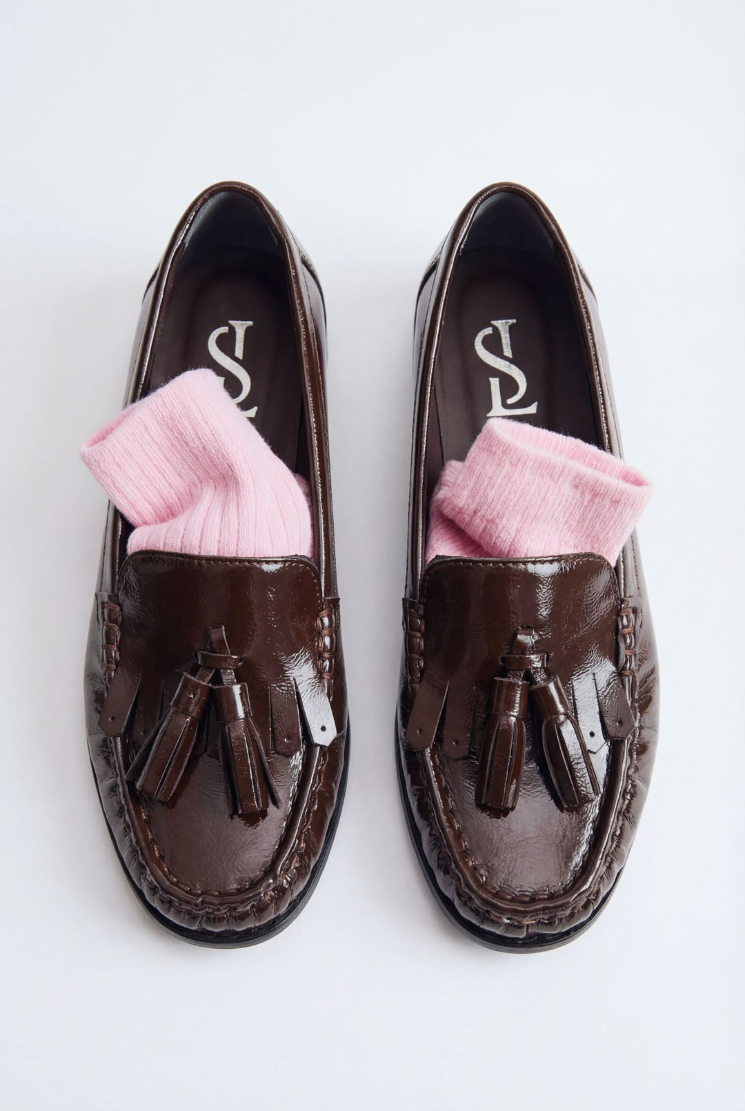 Renard Kadın Loafer Acıkahve Kırışık Rugan - ILOVESHOES