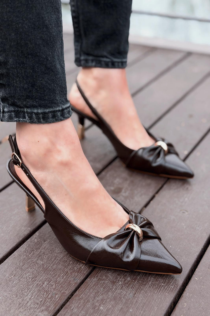 Lorvani Dark Brown Matte Leather Women&