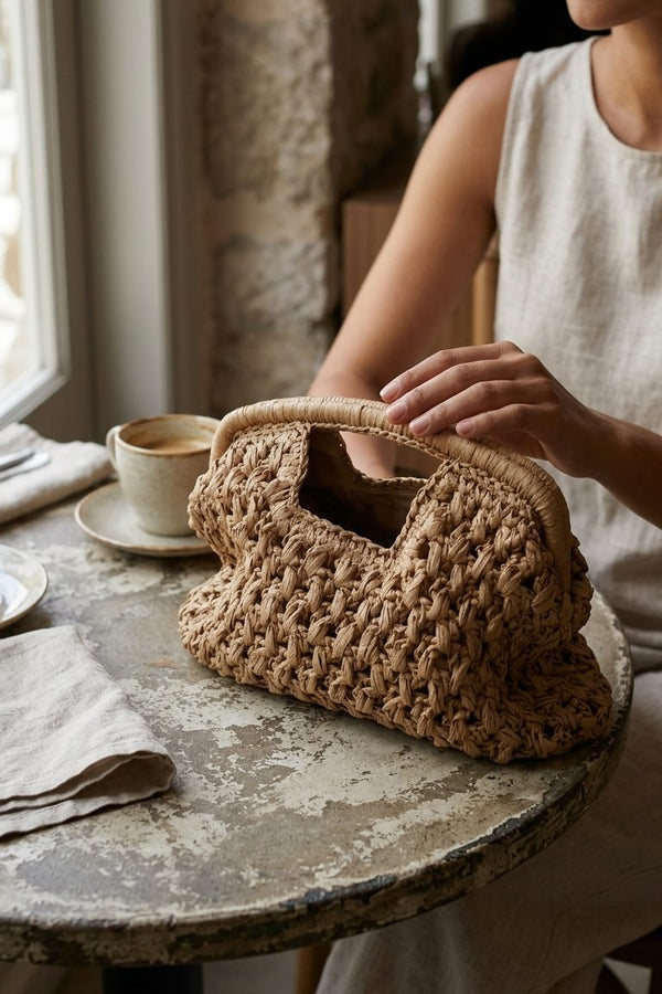 Calista Camel Kroşe Kadın Çanta - ILOVESHOES