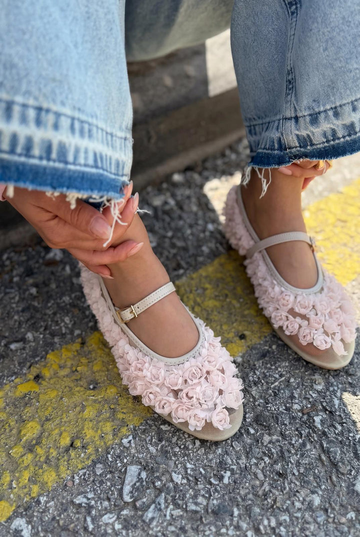 Neror Pudra Tül Kadın Babet - ILOVESHOES
